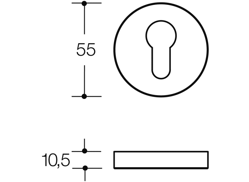 306.23XA розетка для ключей HEWI System 111 | Edelstahl  - Вид №2
