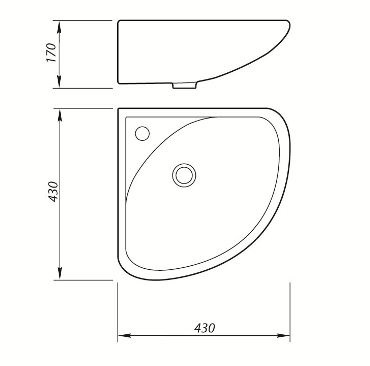 7156 Подвесная раковина настенная овальная Лобненский Стройфарфор  белая  - Вид №1