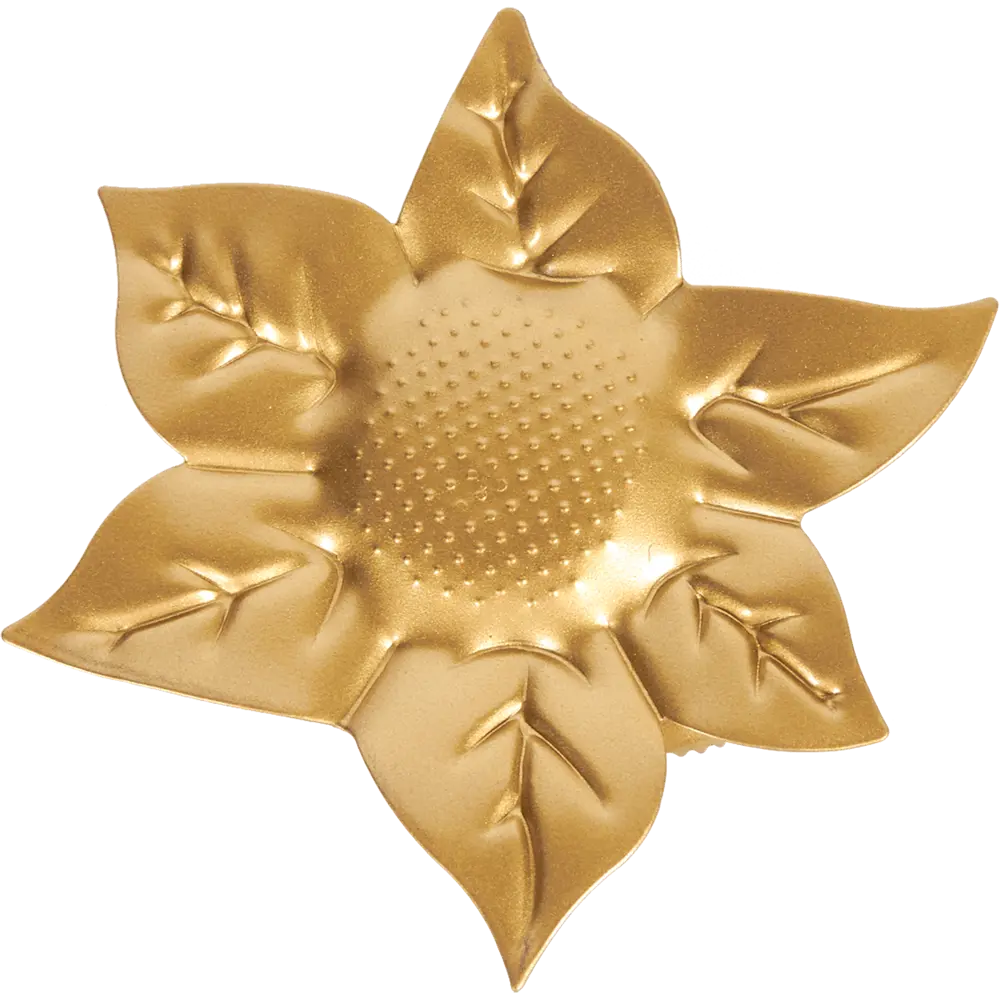 Клипса «Цветок» металл цвет матовое золото ARTTEX STLM-2115432