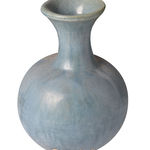 GWVE0001C Синяя ваза с круглым вырезом ijlbrown  - Вид №2