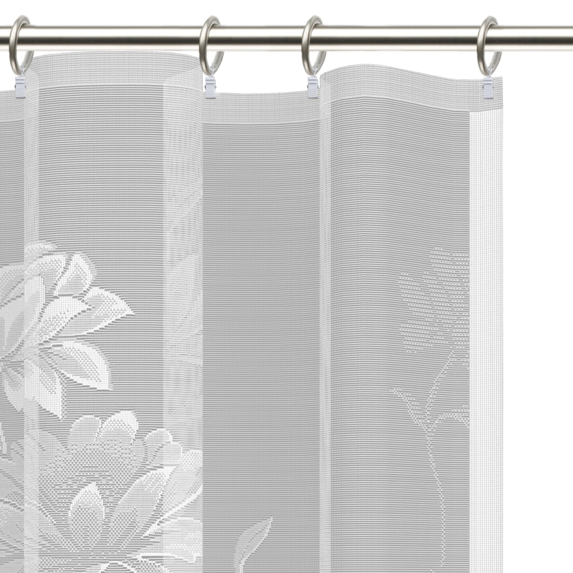 85276016 Тюль для кухни "Лианы" 200x165 см цвет белый Santreyd  - Вид №4