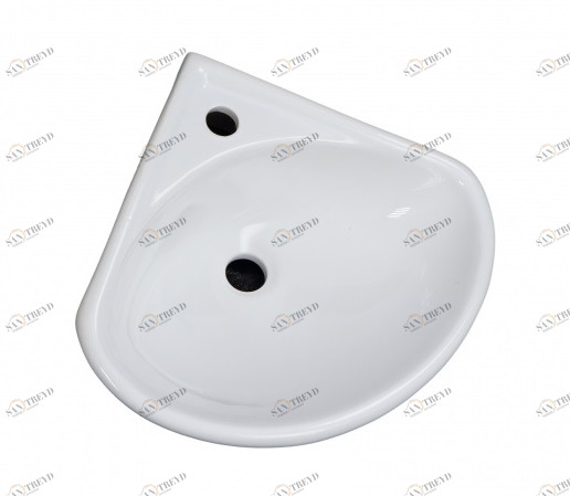 7156 Подвесная раковина настенная овальная Лобненский Стройфарфор  белая 