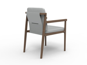 Садовый стул iroko с подлокотниками