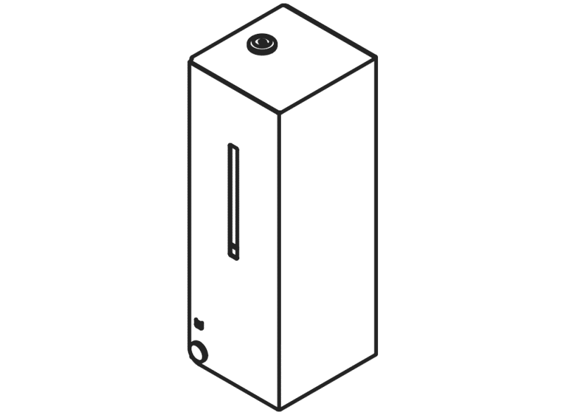 900.06.00760 Сенсорный электронный дозатор пенного мыла HEWI System 900 - Вид №6