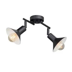 Спот потолочный с металлическими плафонами поворотный черный Vitaluce V4808-1/2PL VITALUCE  00-3926727 Черный