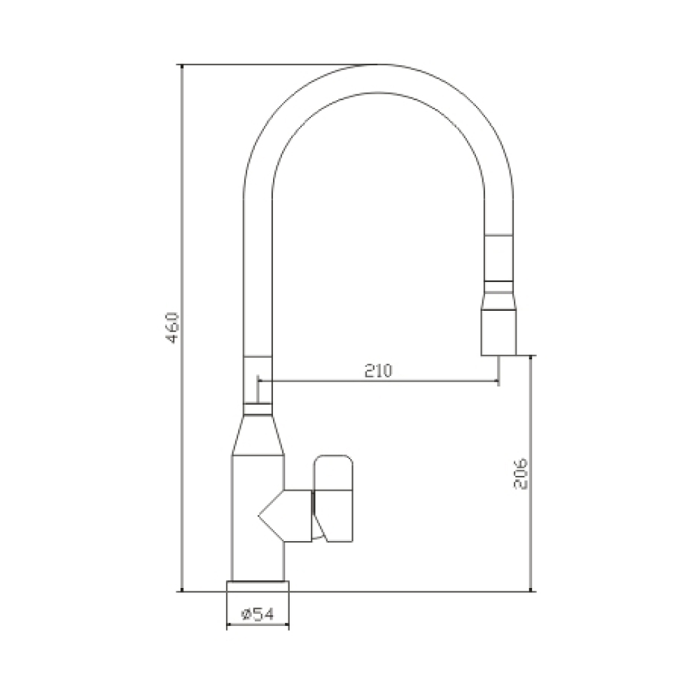 Кухонные смесители Eco Venice SSN-1096P-SS SEAMAN - Вид №3