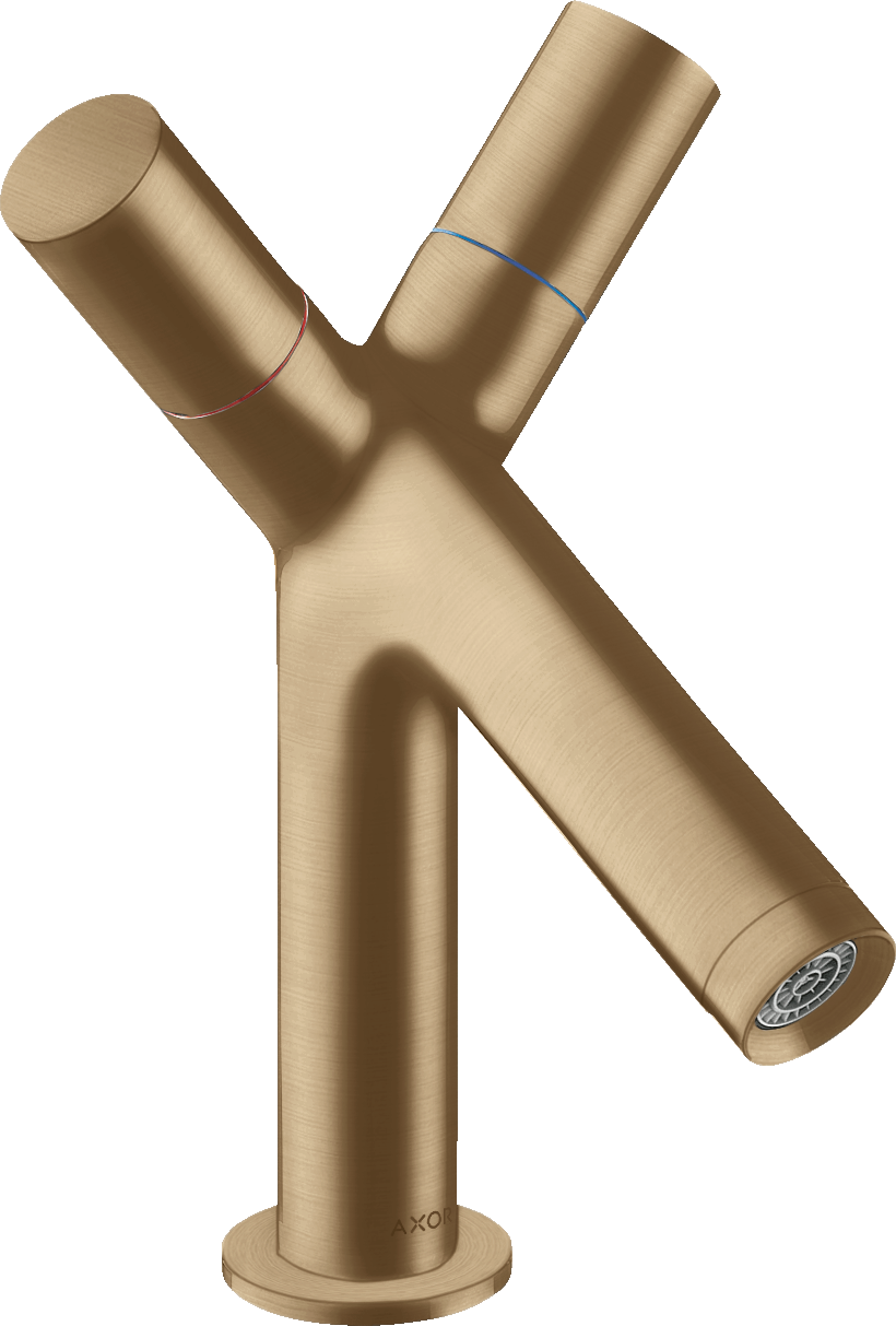 10030140 Смеситель для раковины 80, 2 ручки, со сливным гарнитуром AXOR STARCK