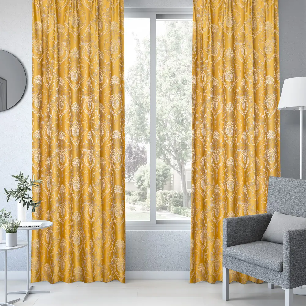 Штора на ленте Inspire Vlada 200x280 см цвет желтый 86255244 STLM-2176147  - Вид №6