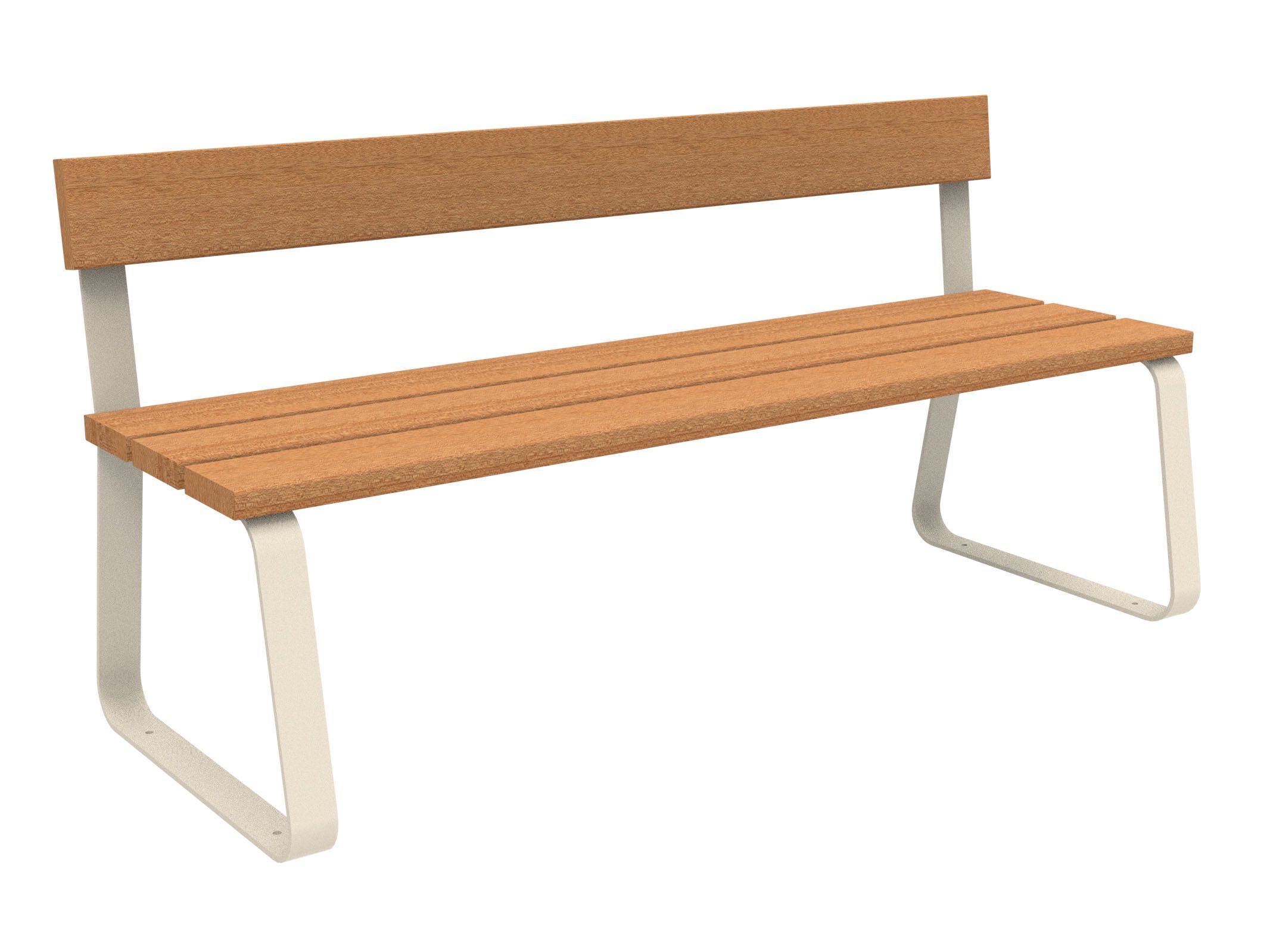 Скамья из окуме со спинкой Lazzari Sunny ARCH-00105754 - Вид №4