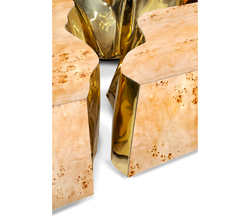 0-097 Центральный стол из тополя Lapiaz Boca Do Lobo  - Вид №1