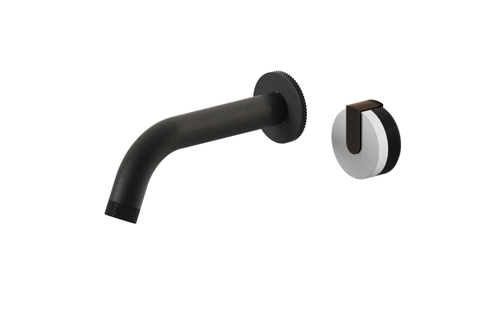 E-11535-R1WT-L1OB-BK Настенный прогрессивный смеситель скрытого монтажа для раковины GRAFF MOD+