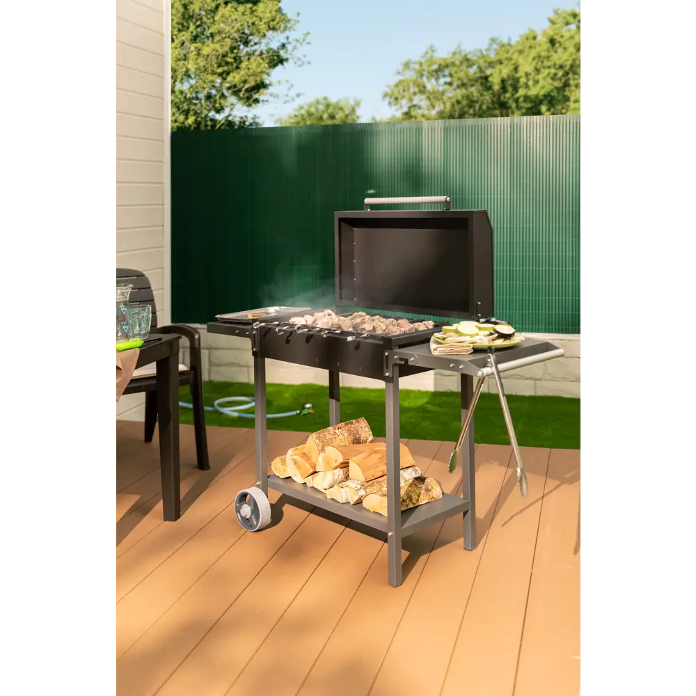Передвижной гриль-мангал NATERIAL МАН 203 с крышкой и полками 17636486 STLM-0008452 - Вид №6