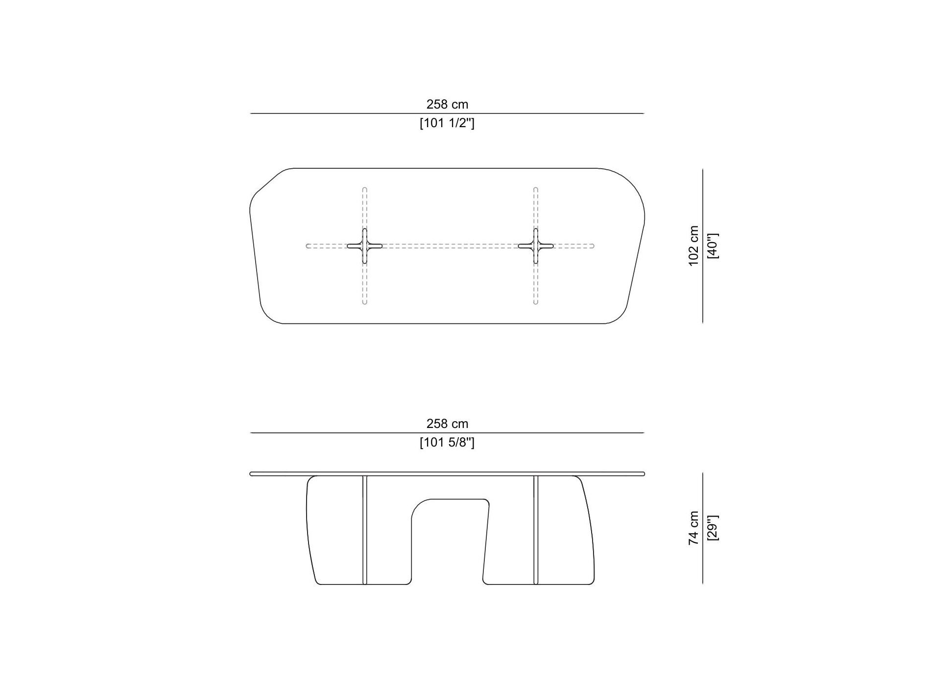 Прямоугольный стол из натурального камня Davani Lamé ARCH-00114381 - Вид №4