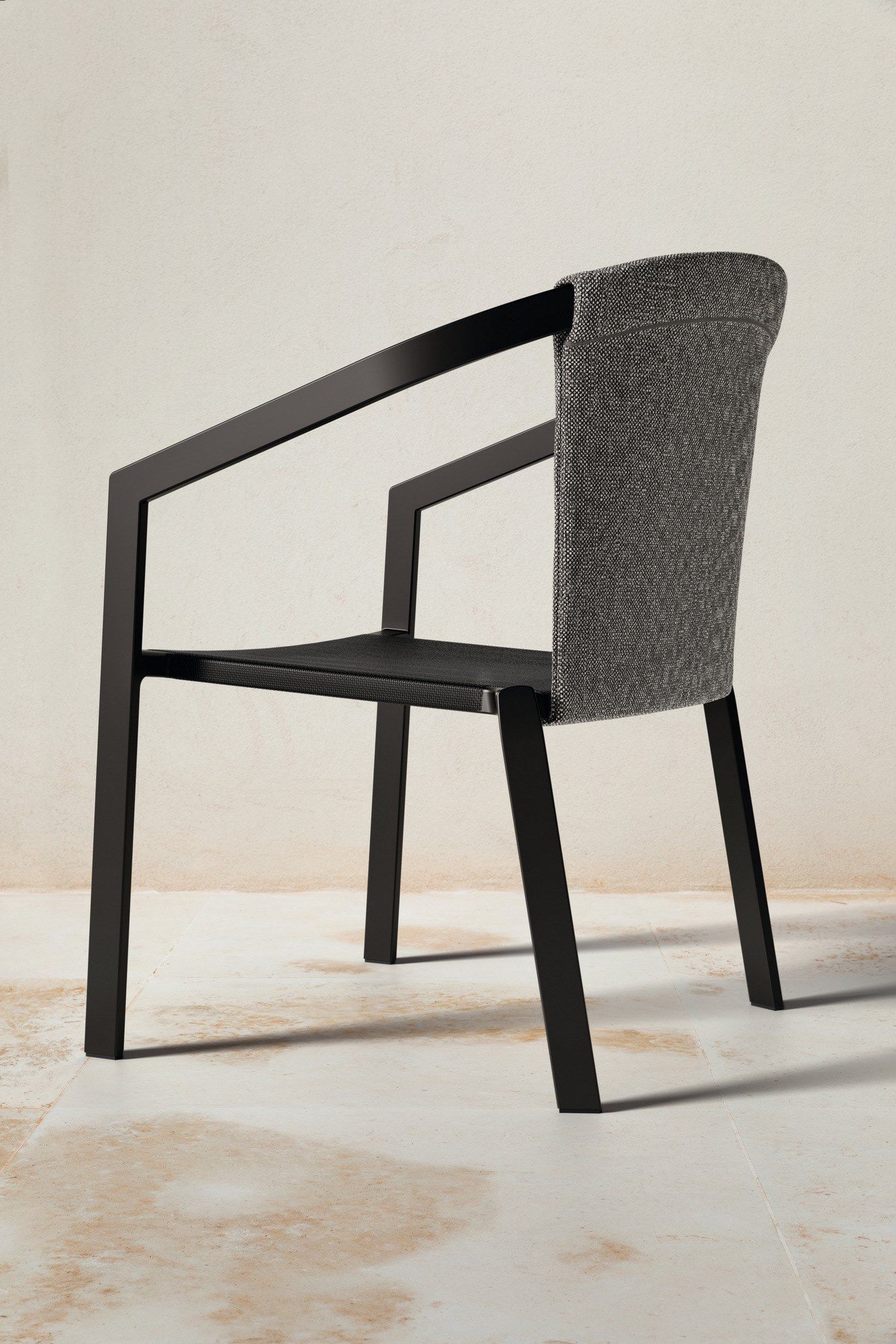 Алюминиевый стул с порошковым покрытием с подлокотниками MY YOUR Push ARCH-00070265 - Вид №1