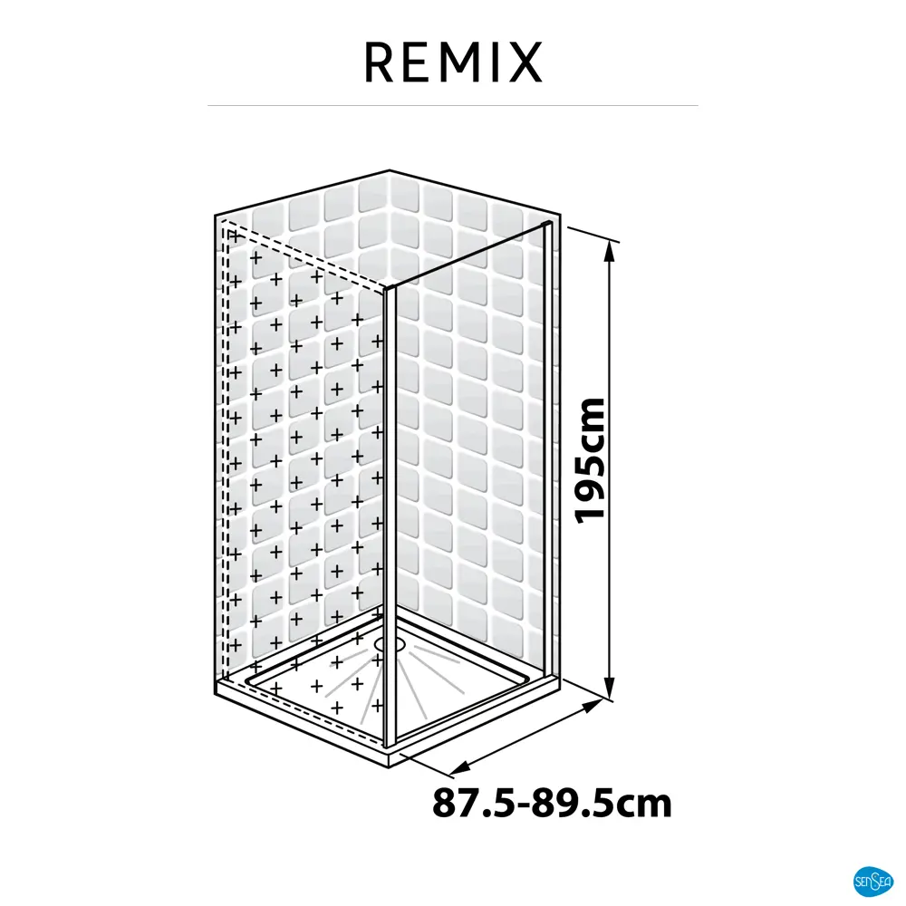 Панель боковая Sensea Remix 90x195 см 82209804 STLM-2132680 - Вид №13