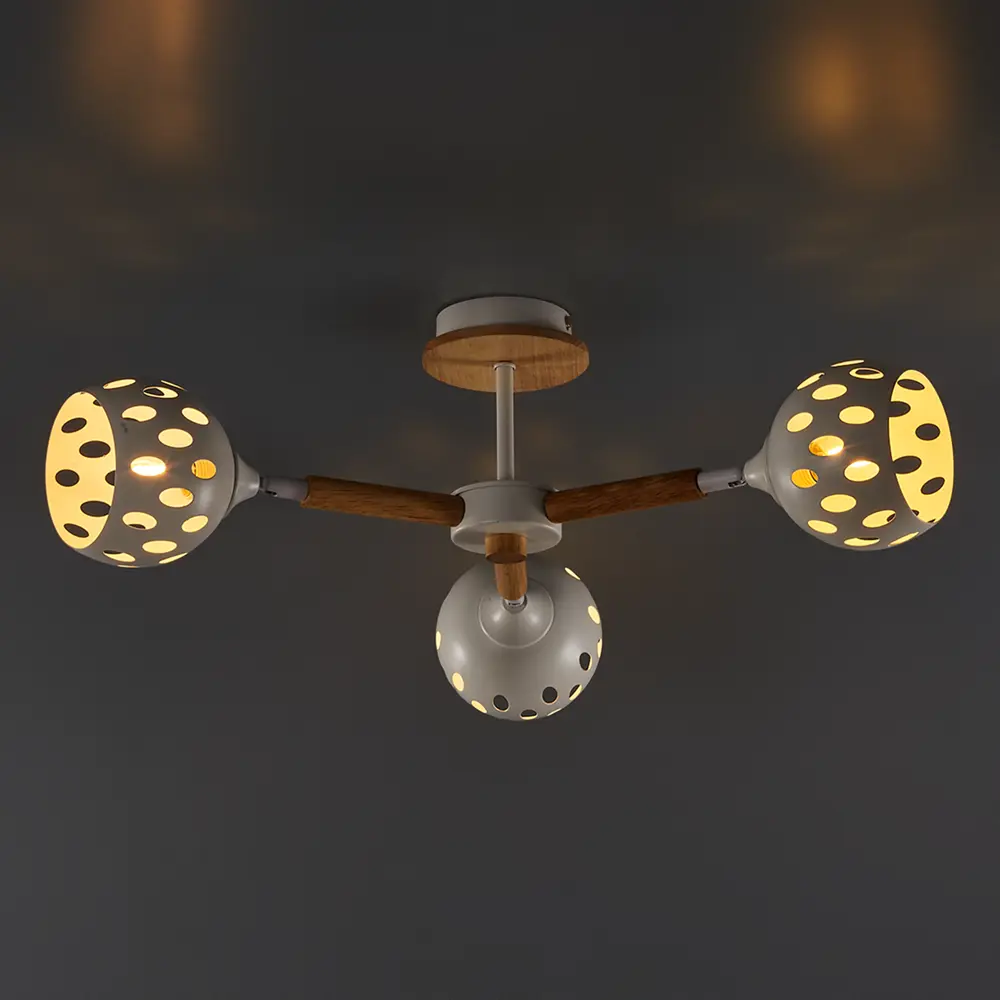 Люстра потолочная СЕМЬ ОГНЕЙ Трине - современная классика с тремя источниками света 85243309 STLM-0060366 - Вид №3