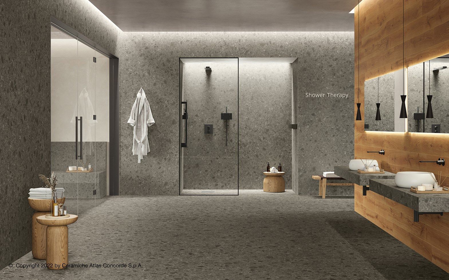 Пол / облицовка керамогранита с эффектом камня для внутреннего и наружного применения Atlas Concorde Boost Mix ARCH-00023665 - Вид №3