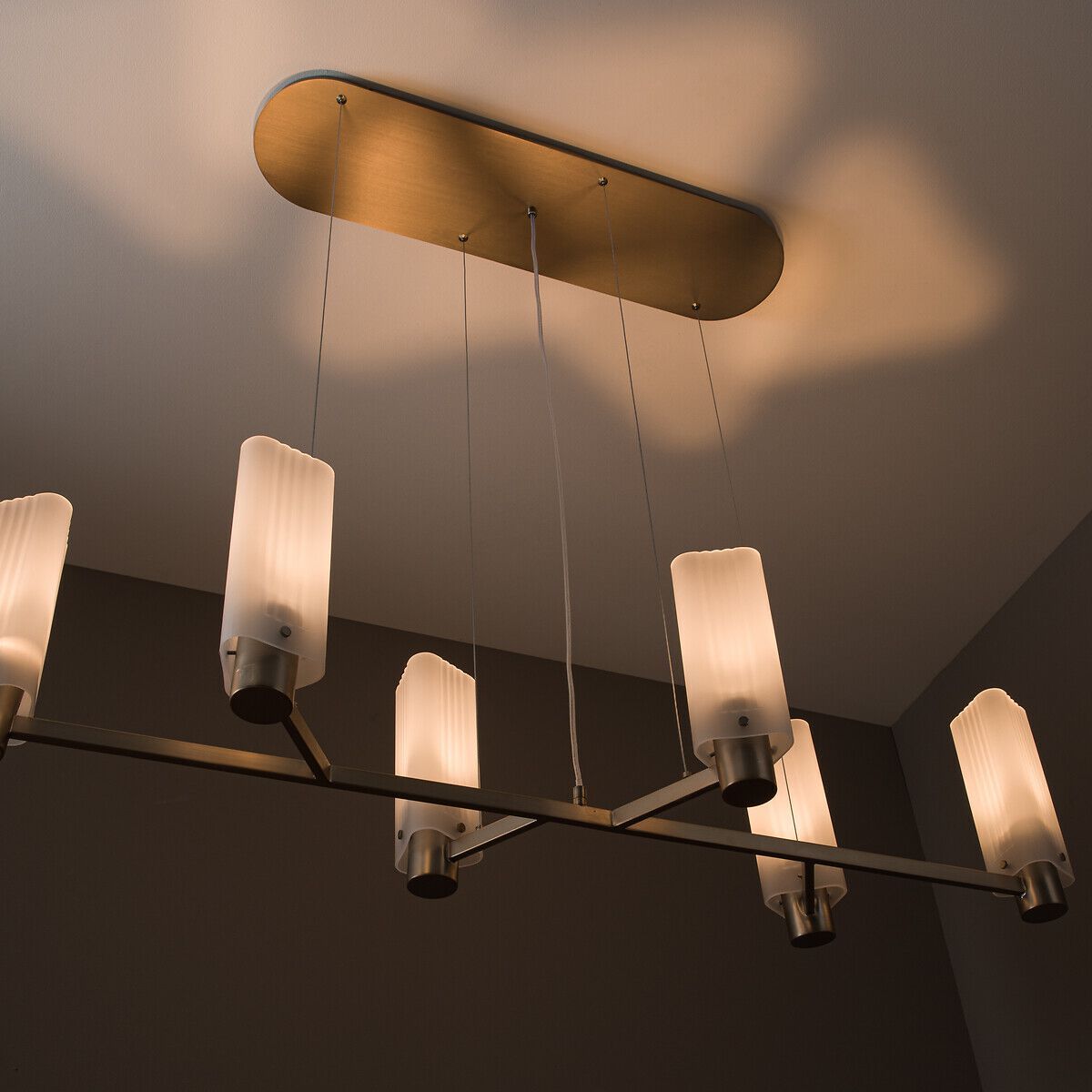 Пескоструйная стеклянная светодиодная подвесная лампа AMPM Строцци ARCH-00110963 - Вид №1