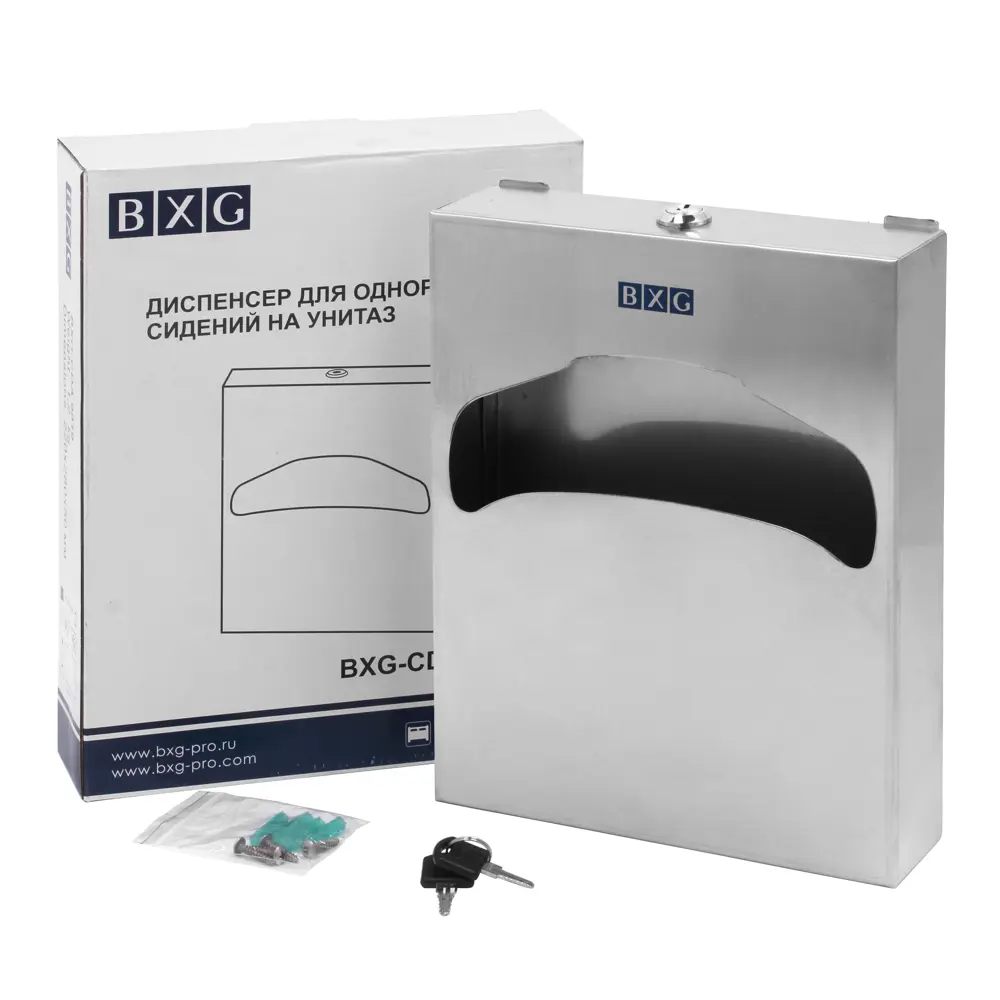 Диспенсер для покрытий на унитаз BXG CDA-9019 для 1/4 сложения нержавеющая сталь STLM-2175892 - Вид №1