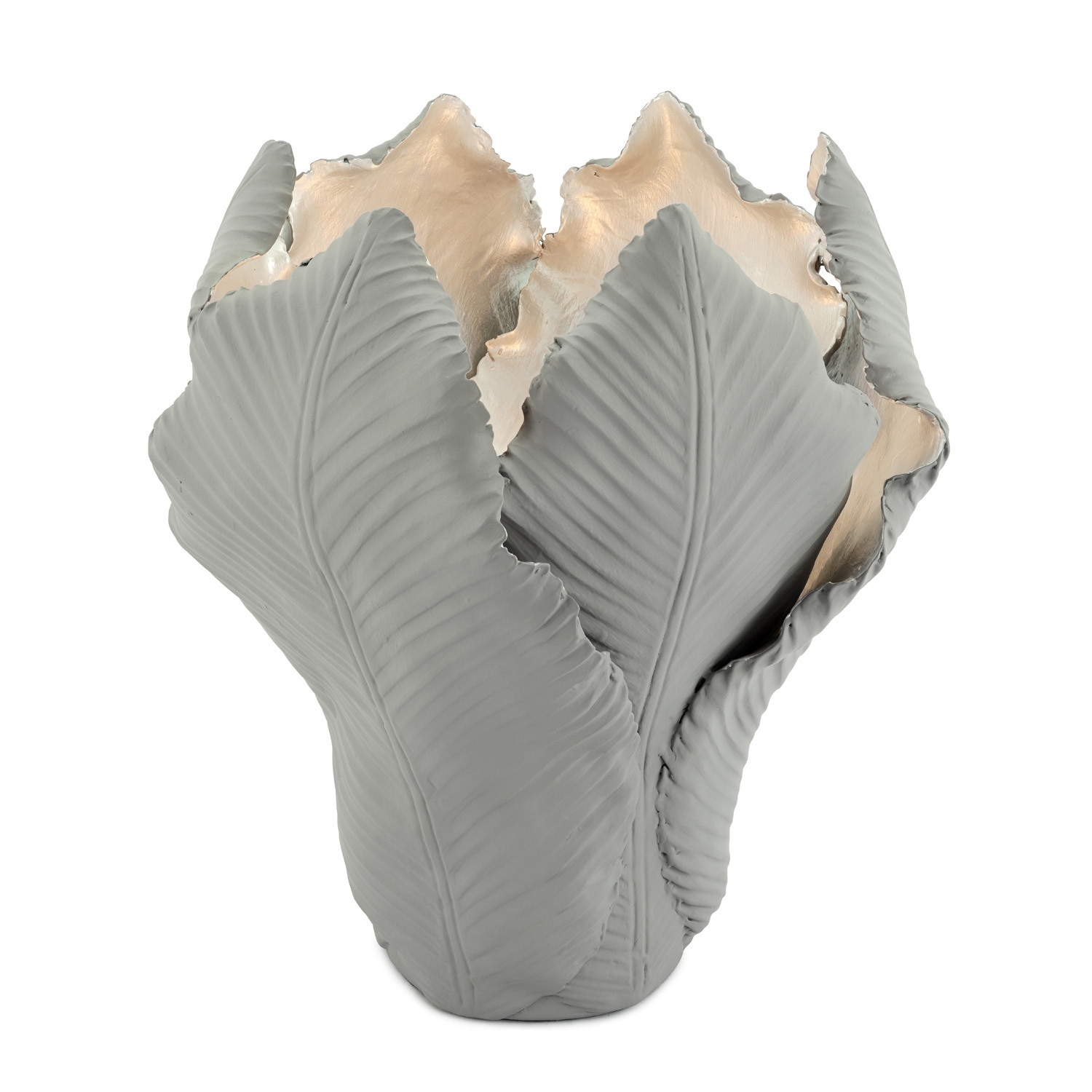 300054,18 ABHIKA ПОДСВЕЧНИК ТЮЛЬПАН BIG WHITE/GOLD 300054.18 - Вид №6