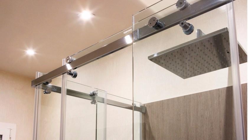 CARMENTA Душевая кабина угловая хрустальная с раздвижной дверцей sun-id-1463584 - Вид №1