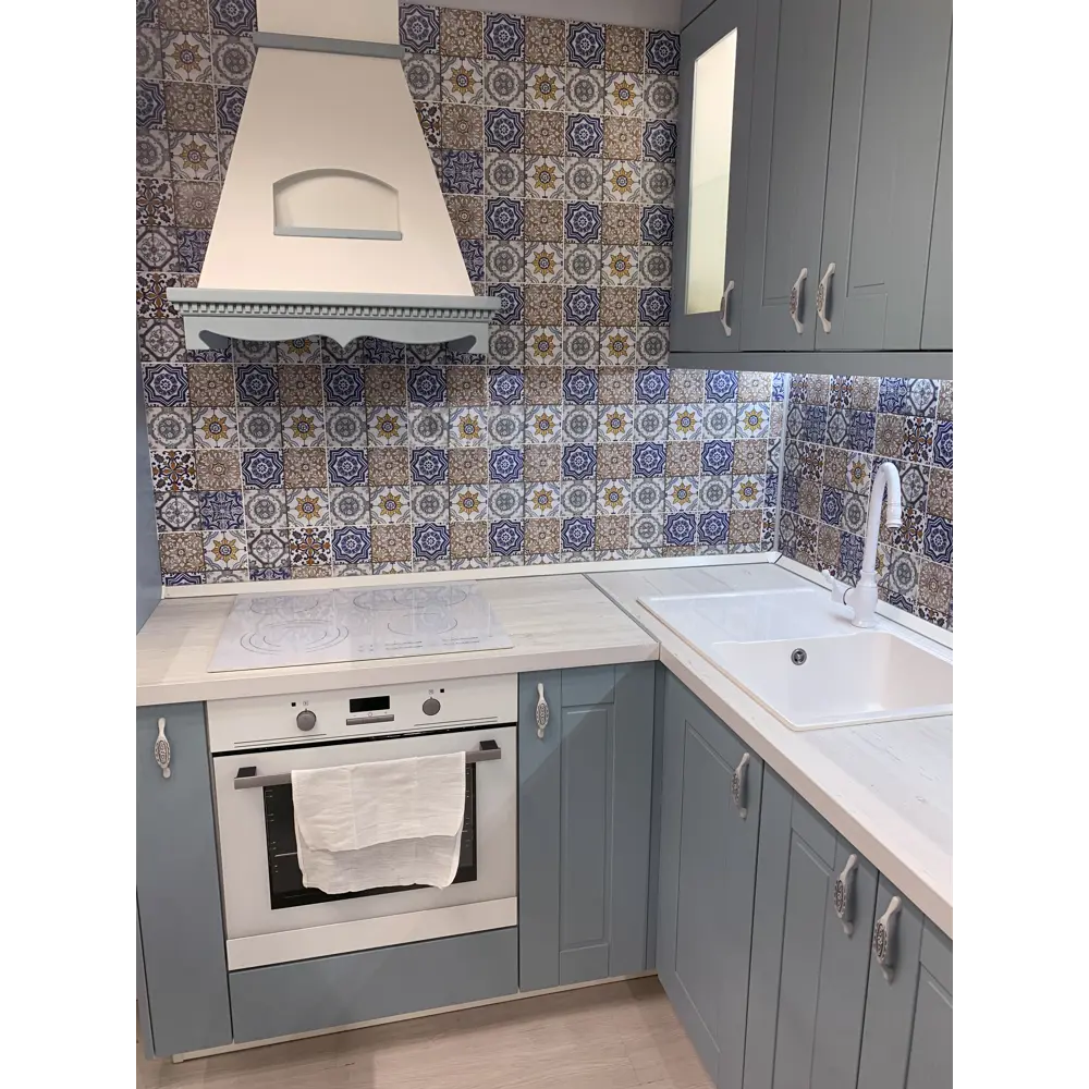 Фасад кухонного шкафа Томари 14.7x102.1см KONSENSA МДФ цвет голубой 89423393 STLM-2197190 - Вид №7