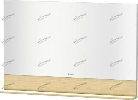 VE757007171 Vero Зеркало с полочкой внизу Средиземноморский дуб Duravit