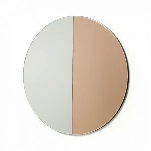 Зеркало круглое с фацетом двухцветное Bar 80 от La Forma LA FORMA BAR 342856 Натуральный