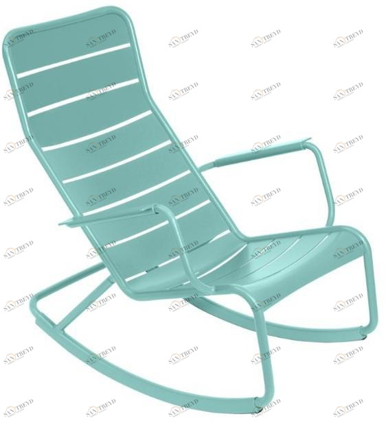 Fermob Садовое кресло-качалка из алюминия с подлокотниками Luxembourg 4166