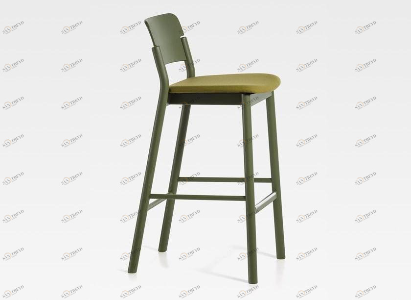 SIPA Барный стул из дерева с подставкой для ног Pop sun-id-1380617