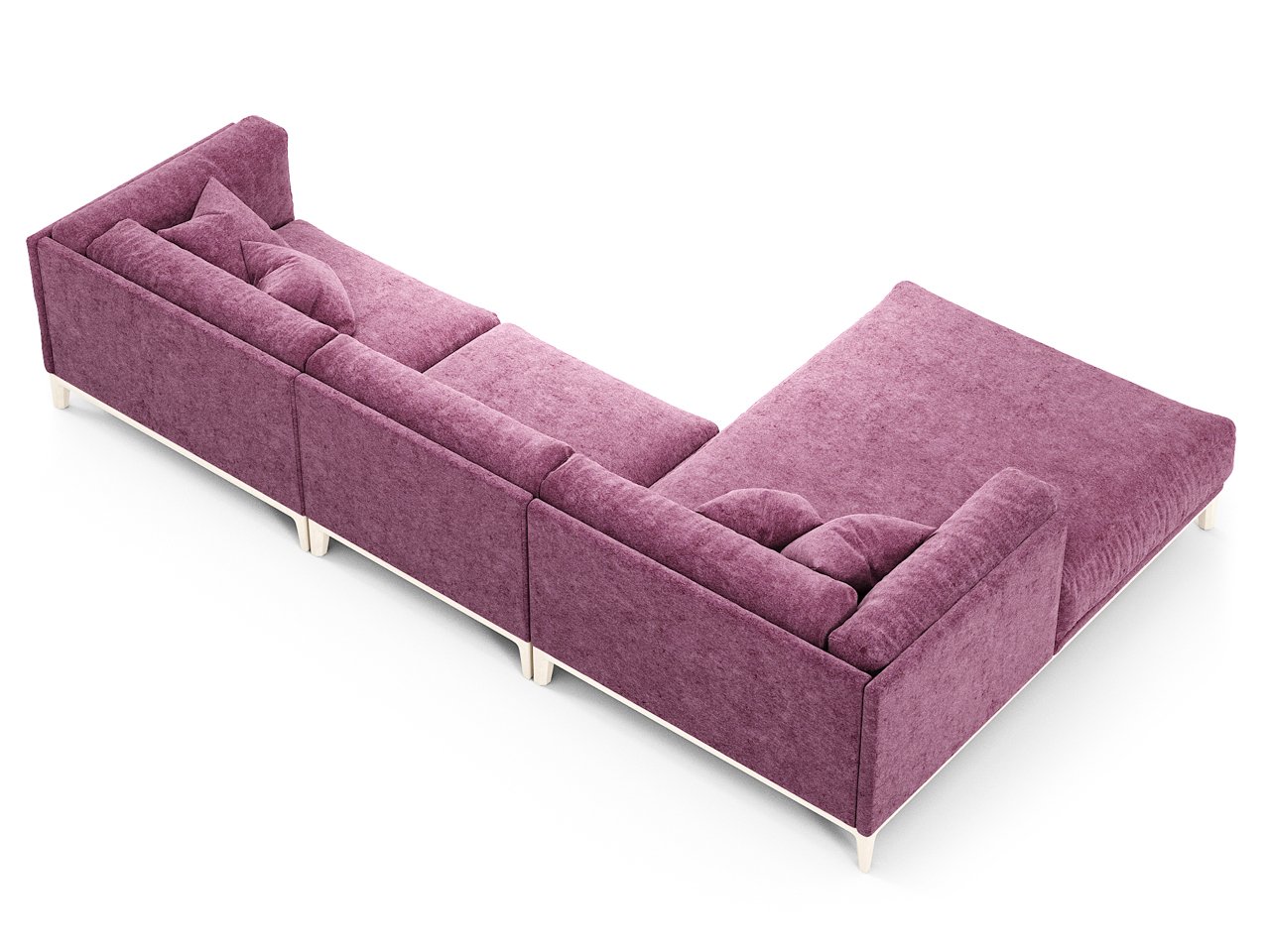 Диван Case угловой фиолетовый THE IDEA ДИЗАЙНЕРСКИЕ 210536 Фиолетовый  - Вид №3