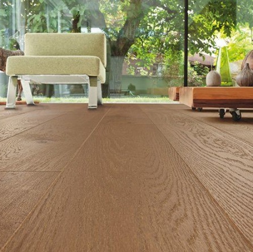 Паркетная доска Haro 4000 Series Top connect Пуро карамель, Саваж Дуб Кантри с брашью (Текстурированная) 2200х180 мм 533041 - Вид №1