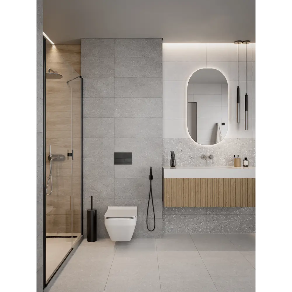 Керамогранит Bravo 45x45 см 1.62 м² цвет серый Gracia Ceramica STLM-2205504 - Вид №3