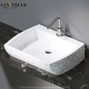 L282.400 Накладная раковина на столешницу  овальная A. e T. Italia SQUARE