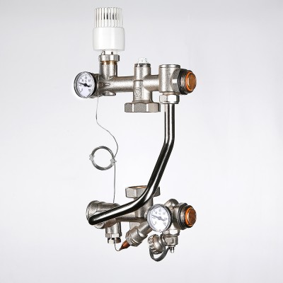 VT.TECHNOMIX.0.130 Насосно-смесительный узел для теплого пола VALTEC TECHNOMIX Valtec 200 мм, 130 мм  - Вид №10