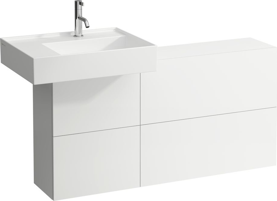 H4082910336431 Боковая стенка с одной дверцей и двумя створками, раковина слева LAUFEN PRO