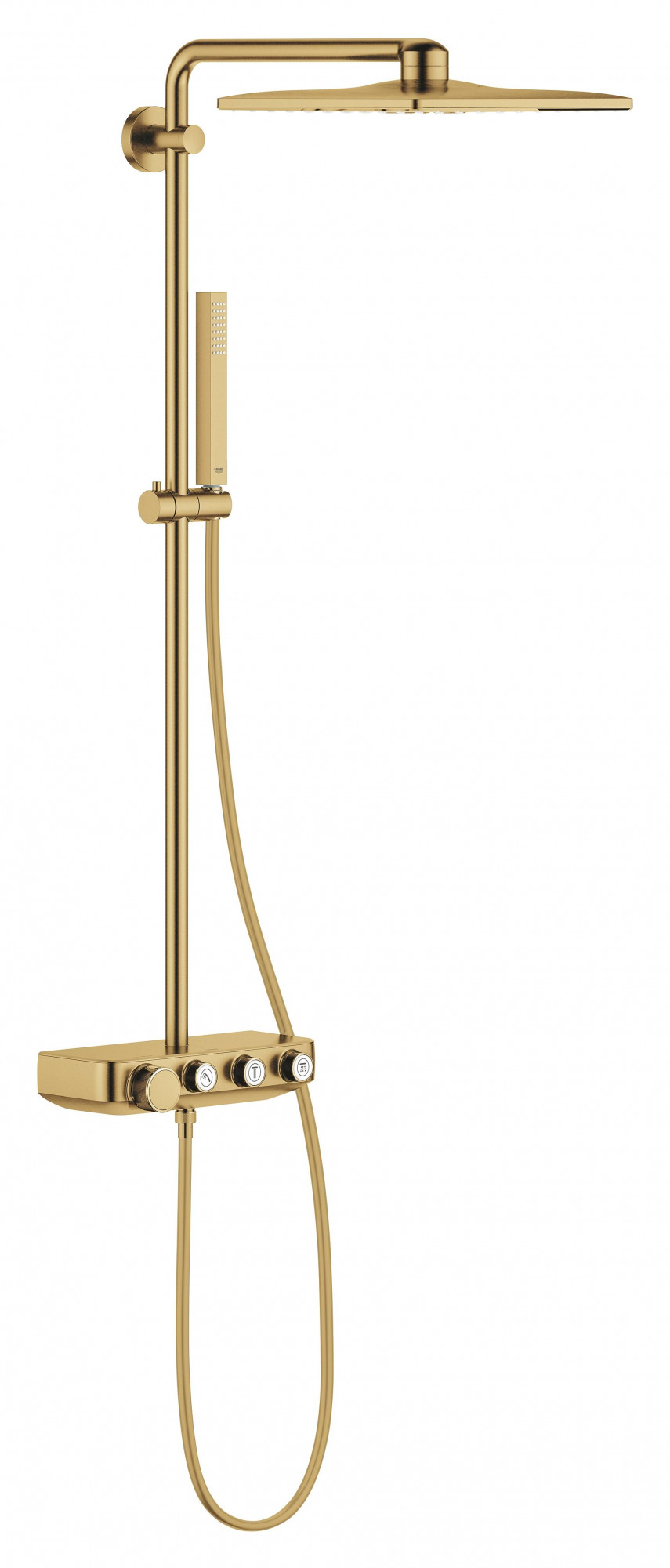 Душевая система GROHE Euphoria SmartControl System 310 Cube Duo с термостатом, холодный рассвет матовый (26508GN0)