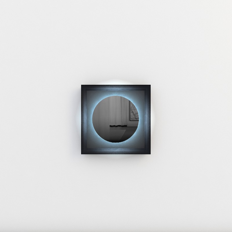 P464X220 Зеркало планеты Adriani e Rossi глянцевый черный  - Вид №1