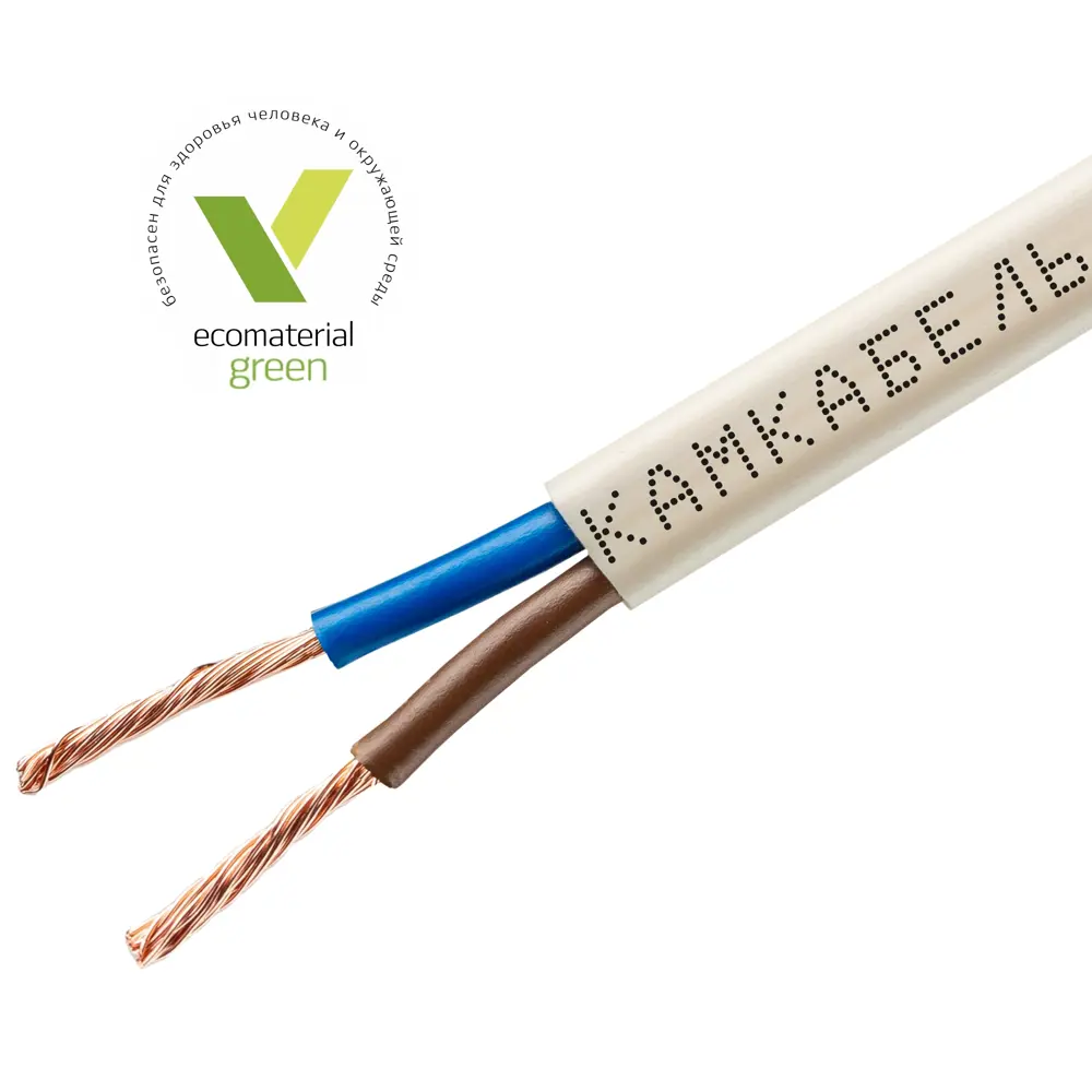 Провод Камкабель ШВВП 2x0.75 100 м ГОСТ цвет белый 81933829 STLM-2143952  - Вид №1