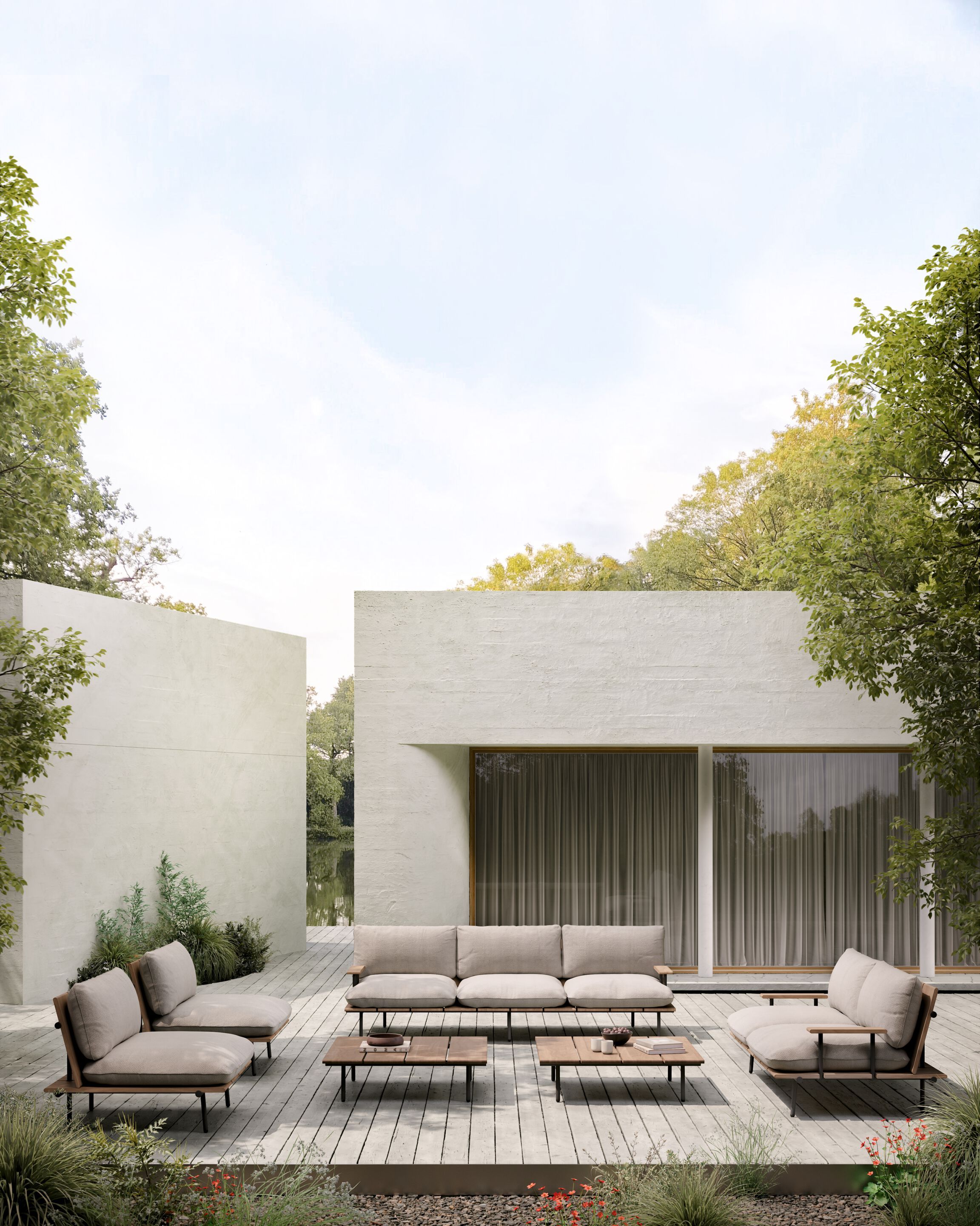 2-местный садовый диван Bivaq нами ARCH-00018196 - Вид №4