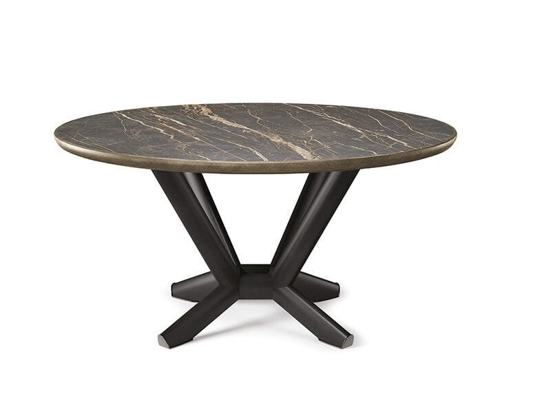 Круглый керамический и стальной стол Cattelan italia строгальный станок ARCH-00145493 - Вид №1