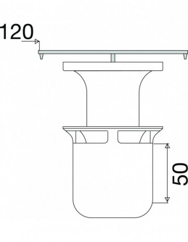 033100 000 00  Набор модификаций PRM для душевого желоба, вытяжки, водозаборной трубы и сборного стакана, хромированный металл Valentin Хром  - Вид №2