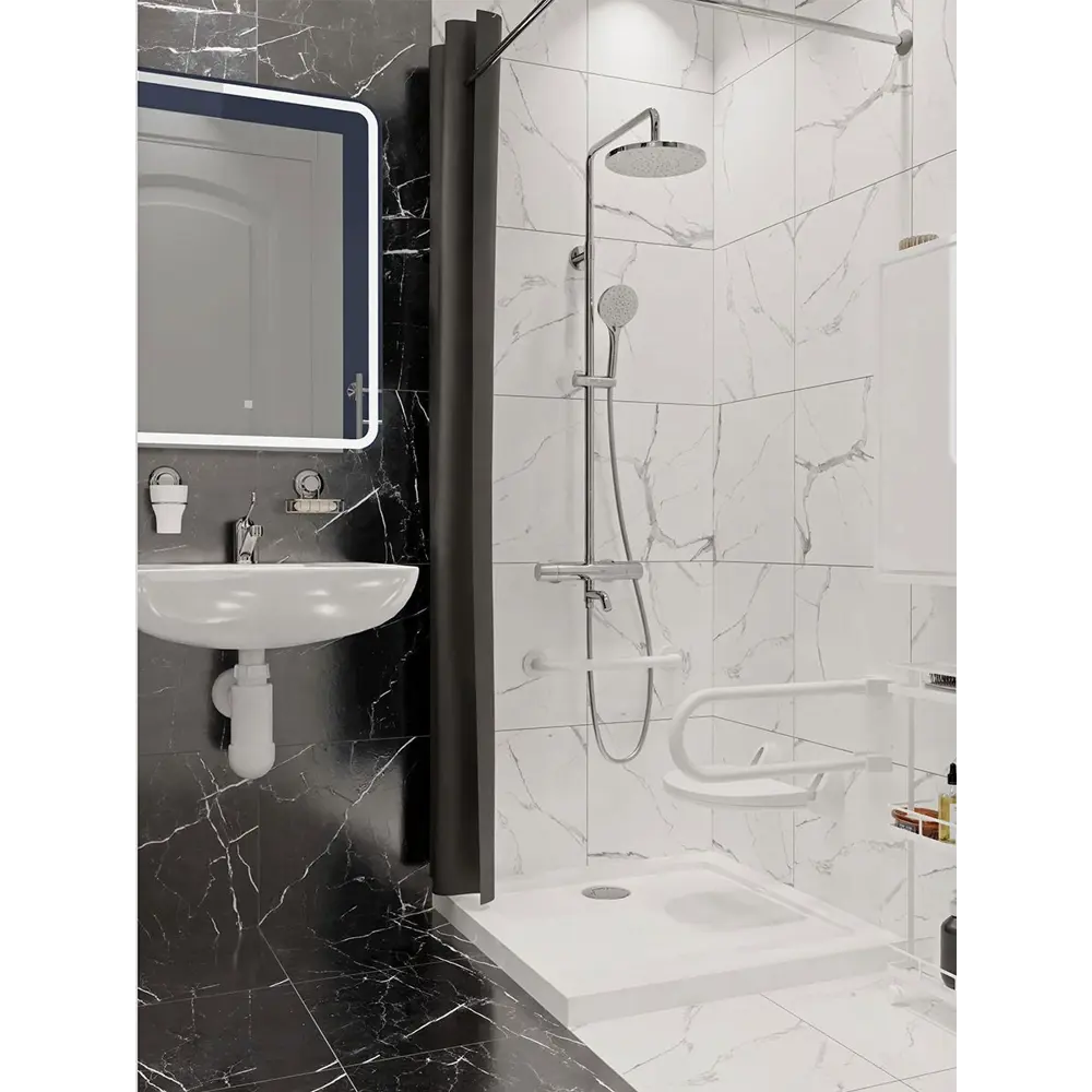 Зеркальный шкаф Santreyd Elmer с LED-подсветкой для ванной комнаты 82504951 STLM-0028843 - Вид №10