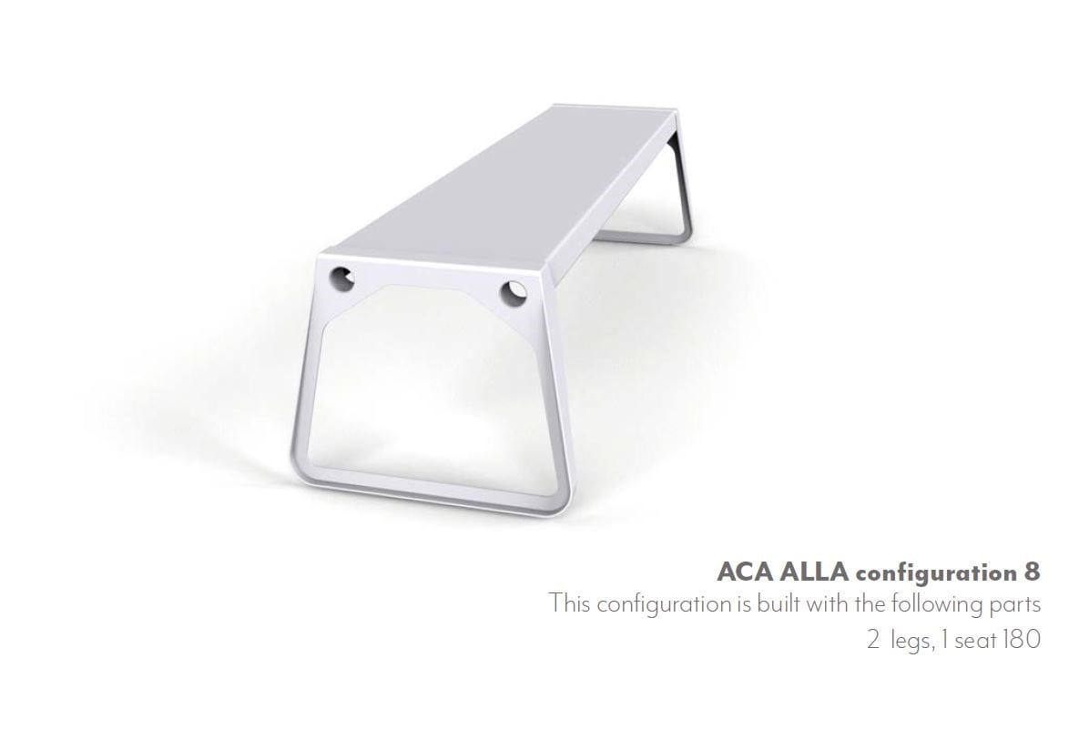 Модульная алюминиевая скамья Quinze & Milan ACÀ ALLÀ ARCH-00012707 - Вид №13