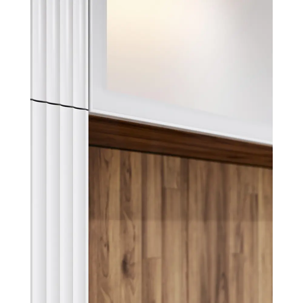 Фасад-витрина Konsensa Вельск 30x102 см белый матовый для кухонного шкафа 89405457 STLM-1583829 - Вид №6