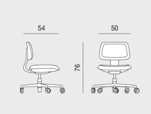 5 спиц ткань поворотный операционный стул Viganò JOLIE ARCH-00102881 - Вид №5