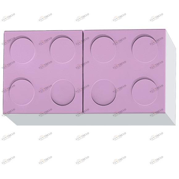 Антресоль детская "Леголенд" МАНДАРИН ЛЕГОЛЕНД 178729 Белый;розовый Santreyd 