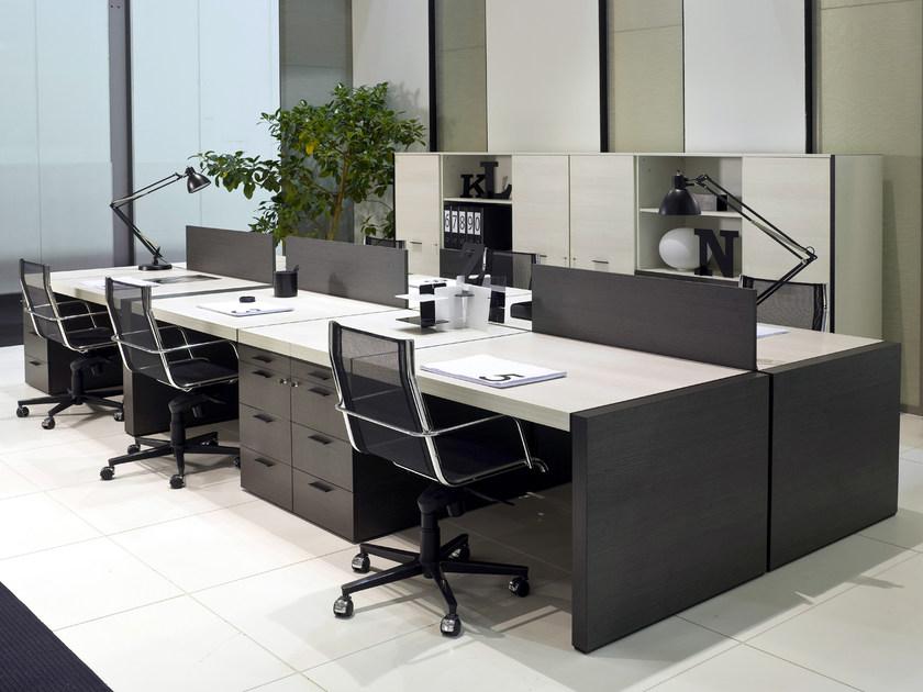 i 4 Mariani Рабочий стол прямоугольный с ящиками Blade sun-id-1365083 - Вид №3