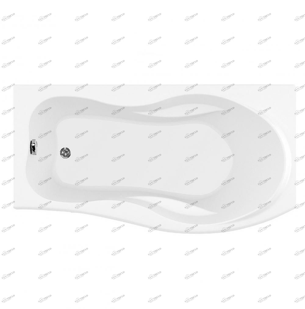 Акриловая ванна Aquanet Borneo 170x90 R с гидромассажем и аэромассажем 00164628