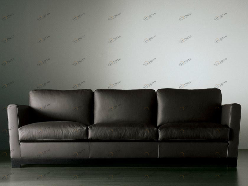 Meridiani 3-х местный кожаный диван Allen sun-id-1357581